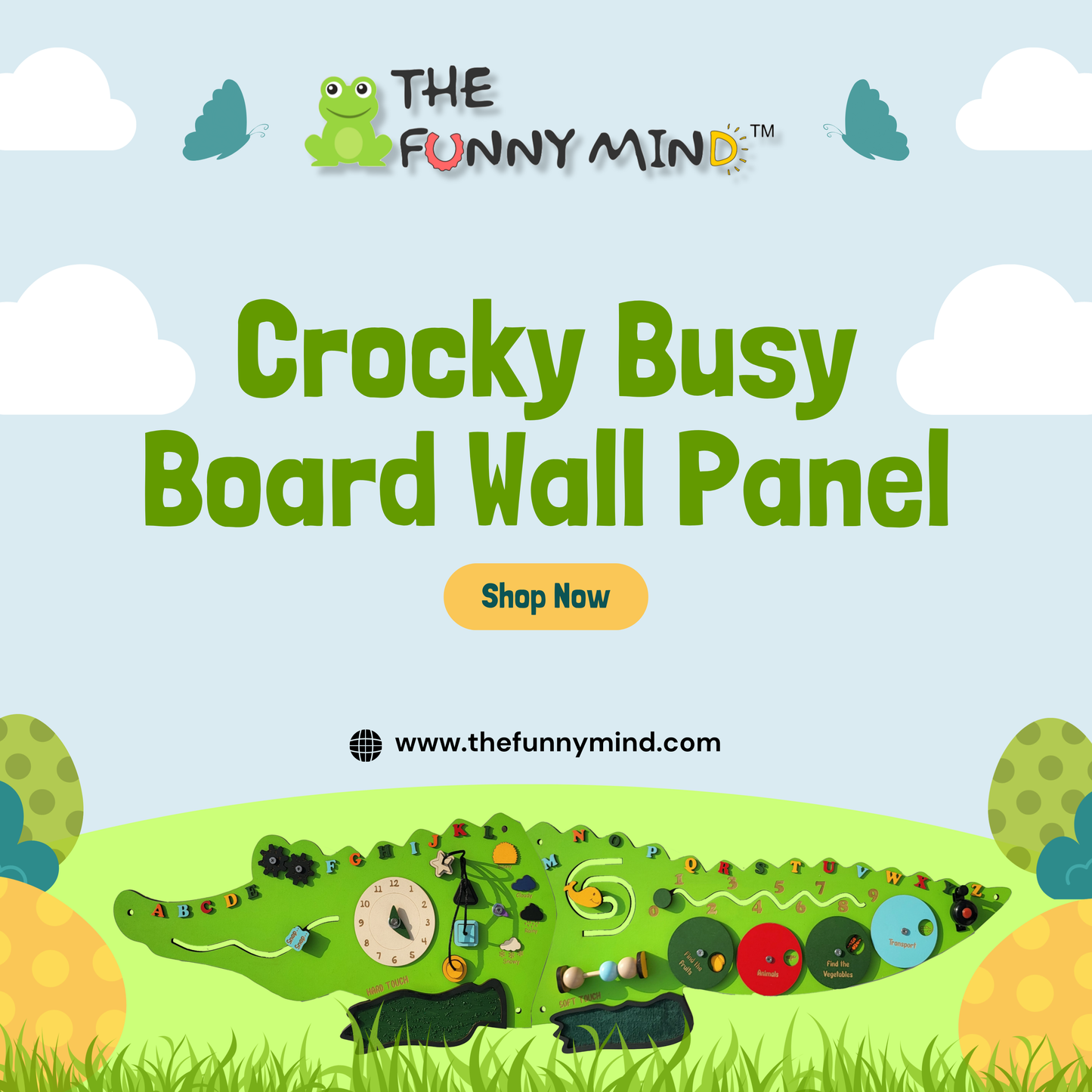 Crocky Busy Board Wall Panel