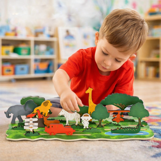 The Jungle 22 Pieces 3D Theme Story Board