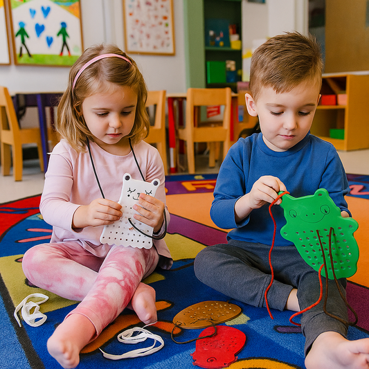 Wooden Lacing Toys Set (Set of 3)