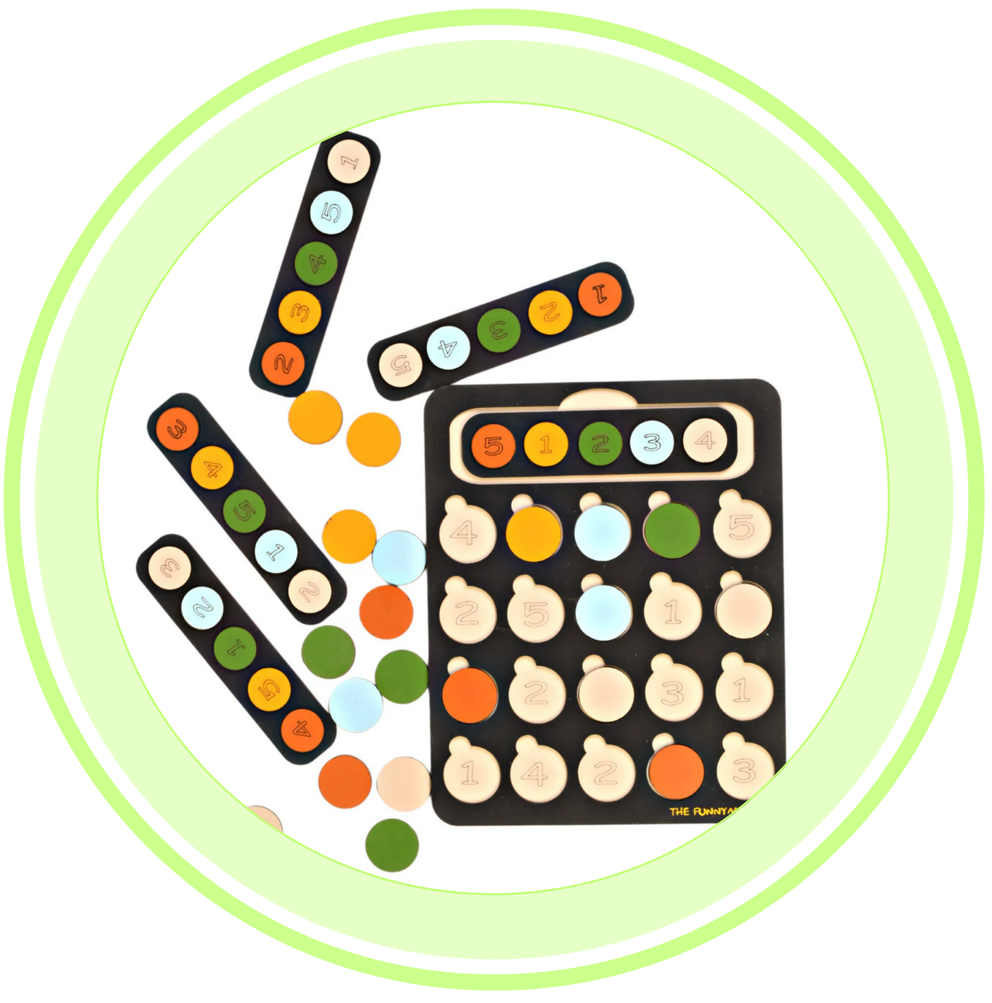 Number and Color Wooden Puzzle