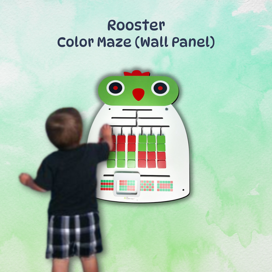 Rooster Color Maze Wall Panel