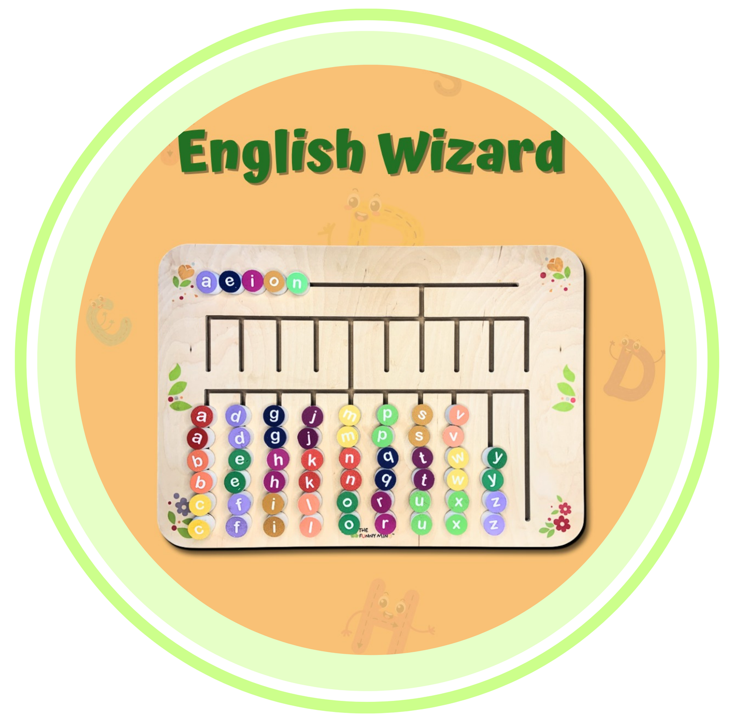 Montessori Classroom English Alphabet Wall Activity Board
