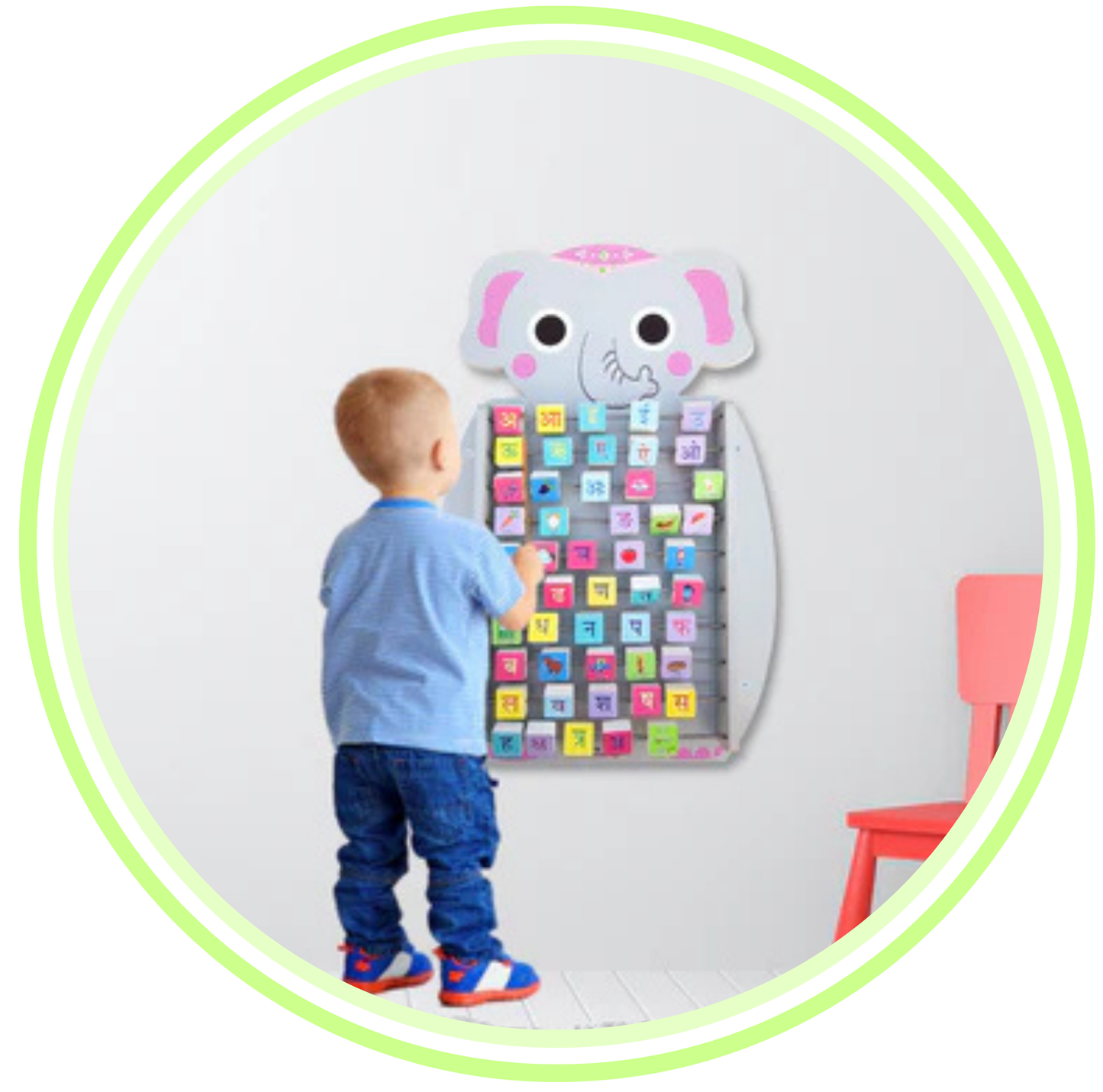 Appy Hindi Akshar Montessori Activity Panel