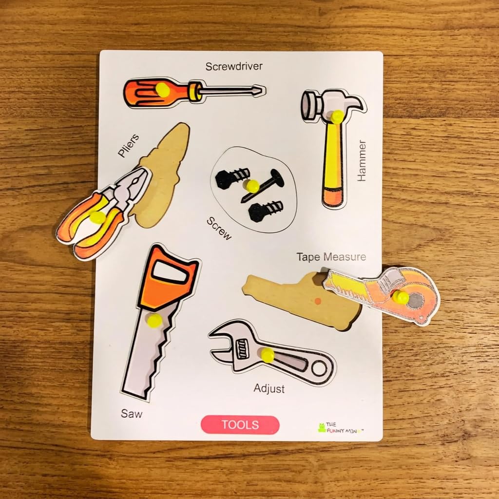 Tools Wooden Knob Puzzle