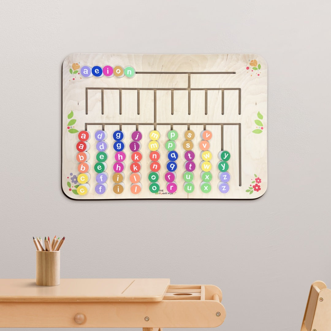 Montessori Classroom English Alphabet Wall Activity Board