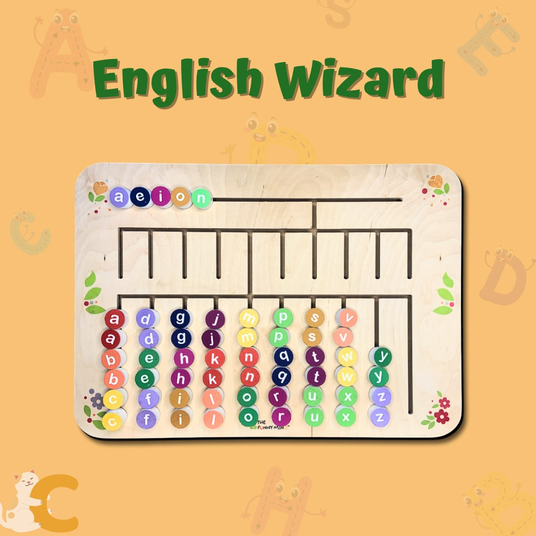 Montessori Classroom English Alphabet Wall Activity Board