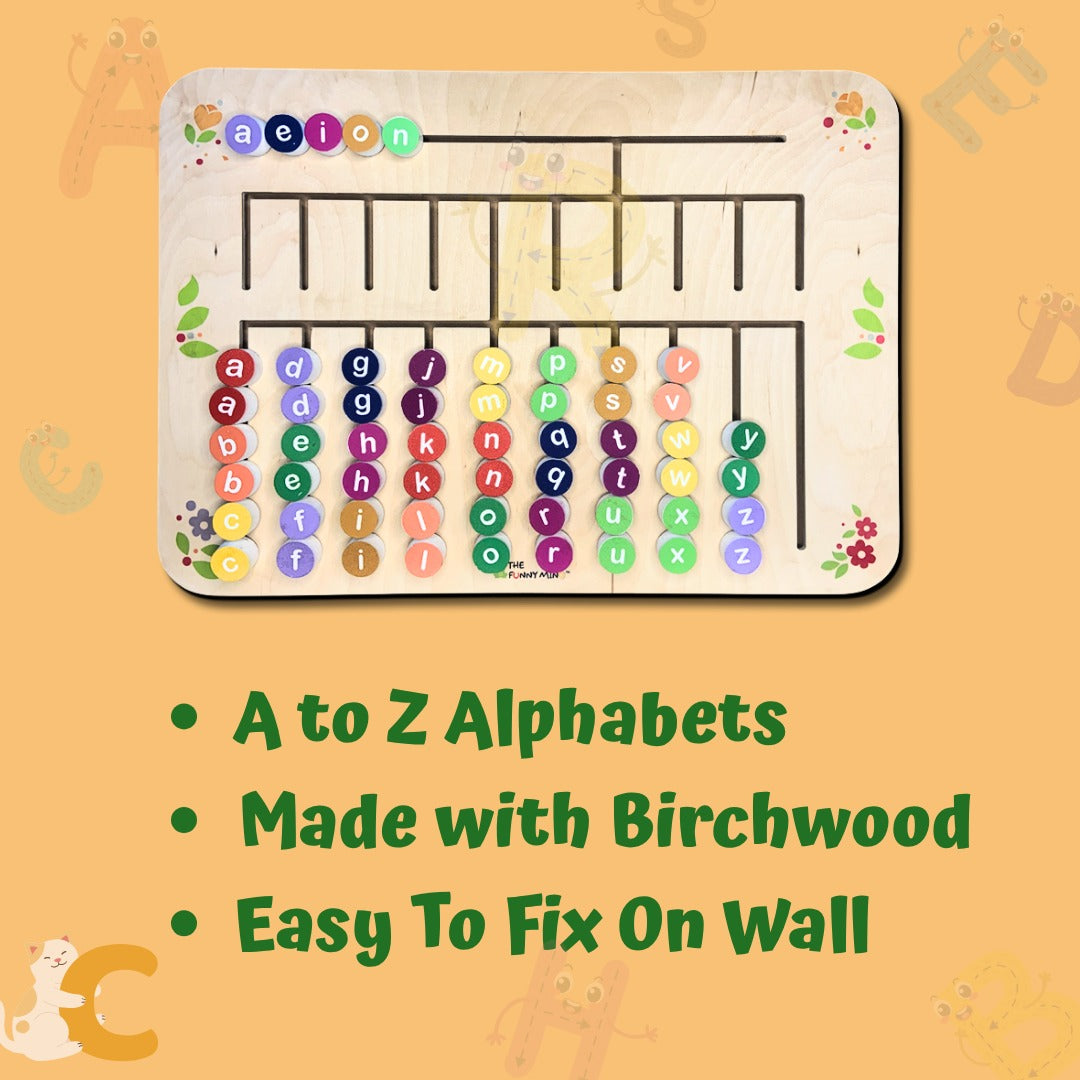Montessori Classroom English Alphabet Wall Activity Board