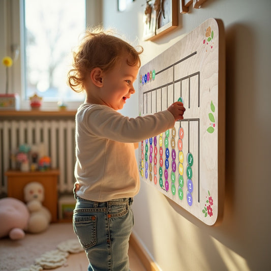 Montessori Classroom English Alphabet Wall Activity Board