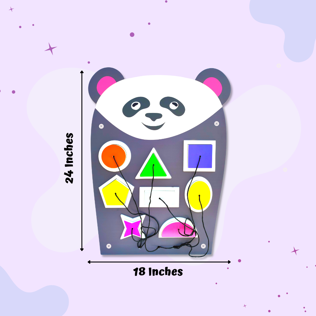 Hefty Panda Shape Sorter Montessori Activity Panel