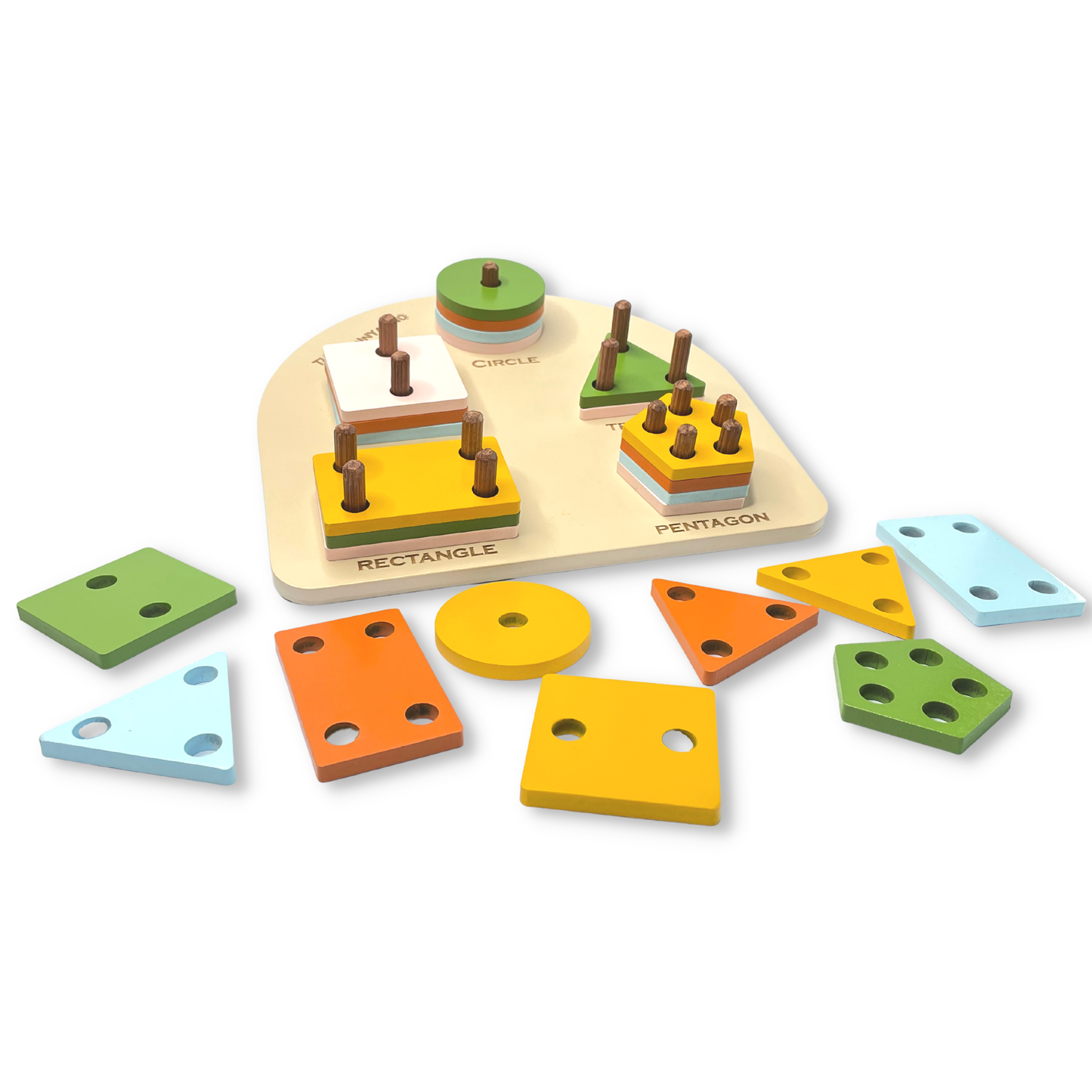 Halfmoon Geometric Shape Sorter 26 Pieces
