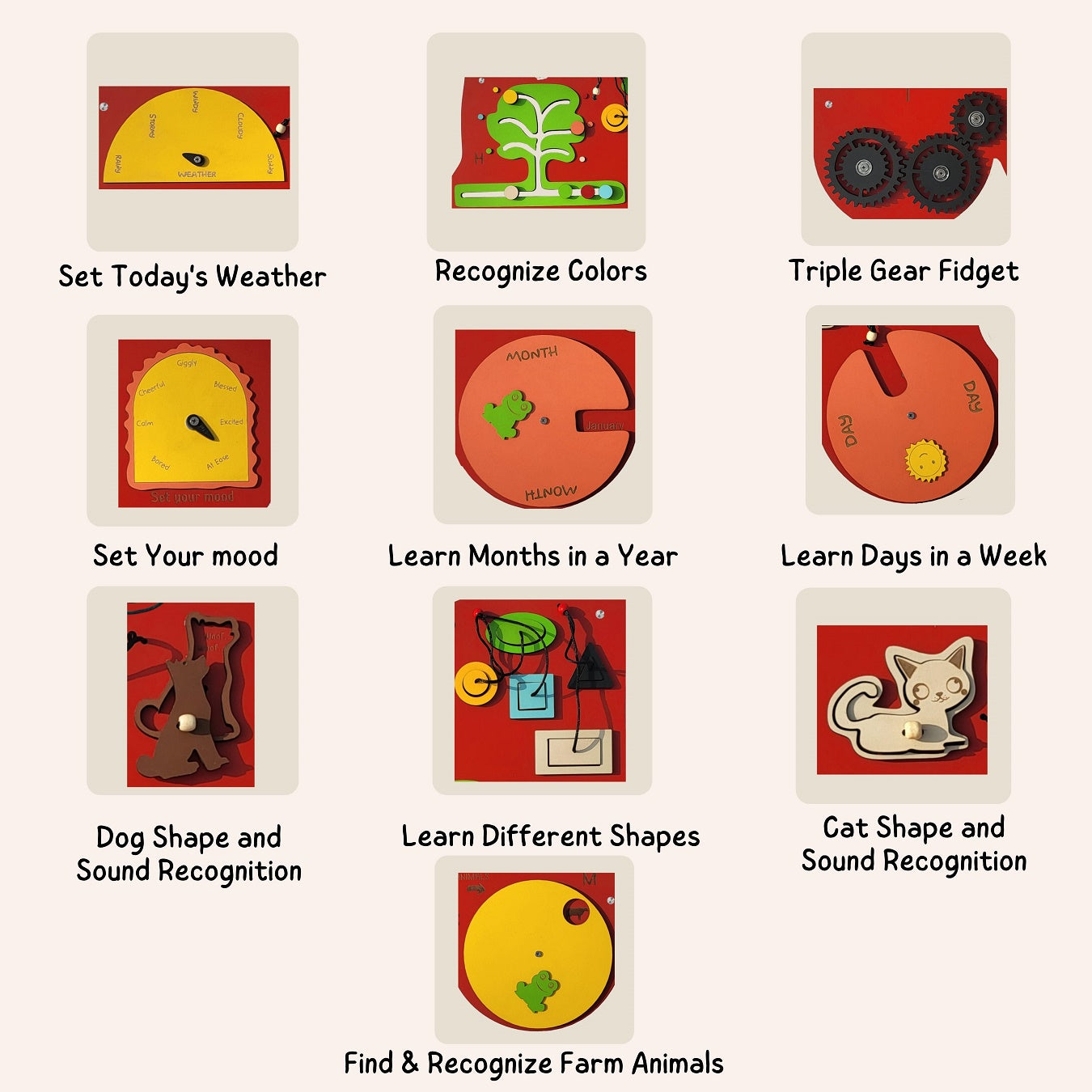 the funny mind the talking train activities wall panel