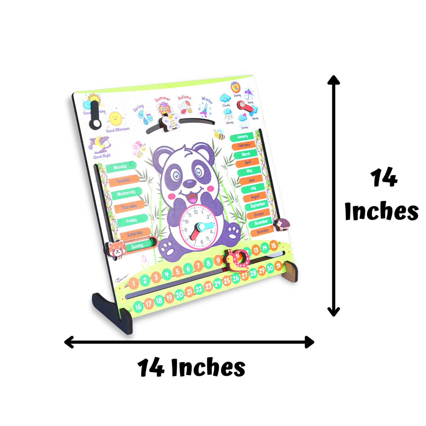 Panda Teaching Clock and Calendar