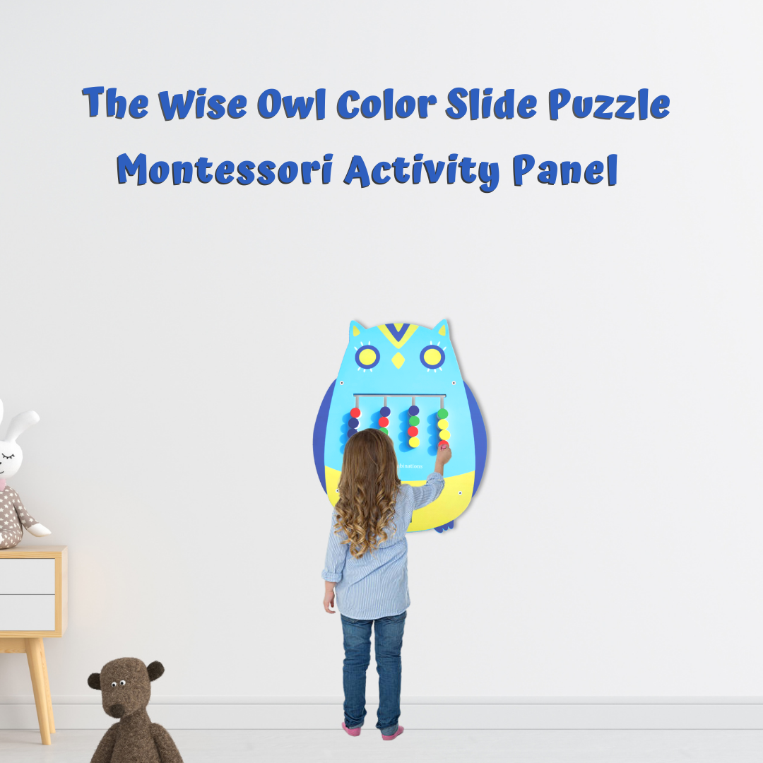 The Wise Owl Color Slide Puzzle Montessori Activity Panel