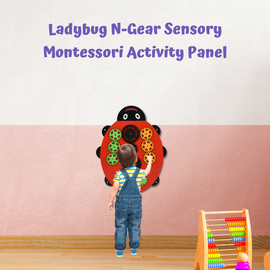 Explore The World With Ladybug N-gear Sensory Montessori Activity Panel