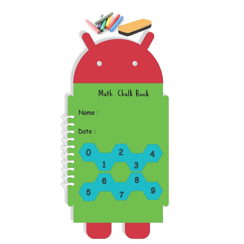 the funny mind math chalk book for preschool kids and toddlers