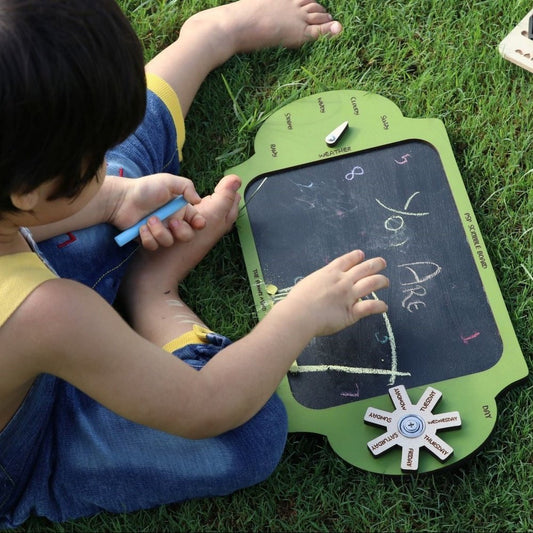 antique school slate chalk board
