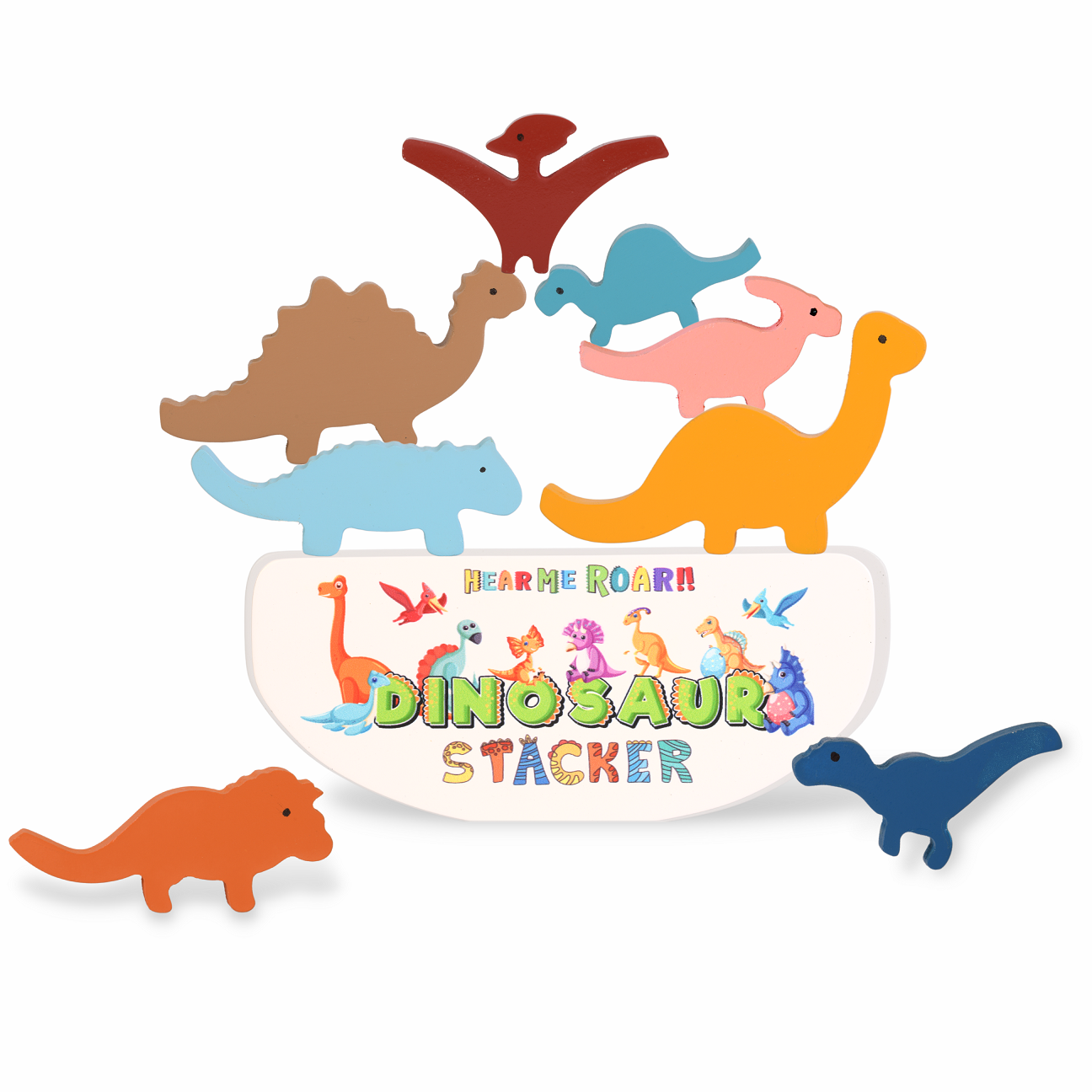 Dinosaur Stacking Toy Set