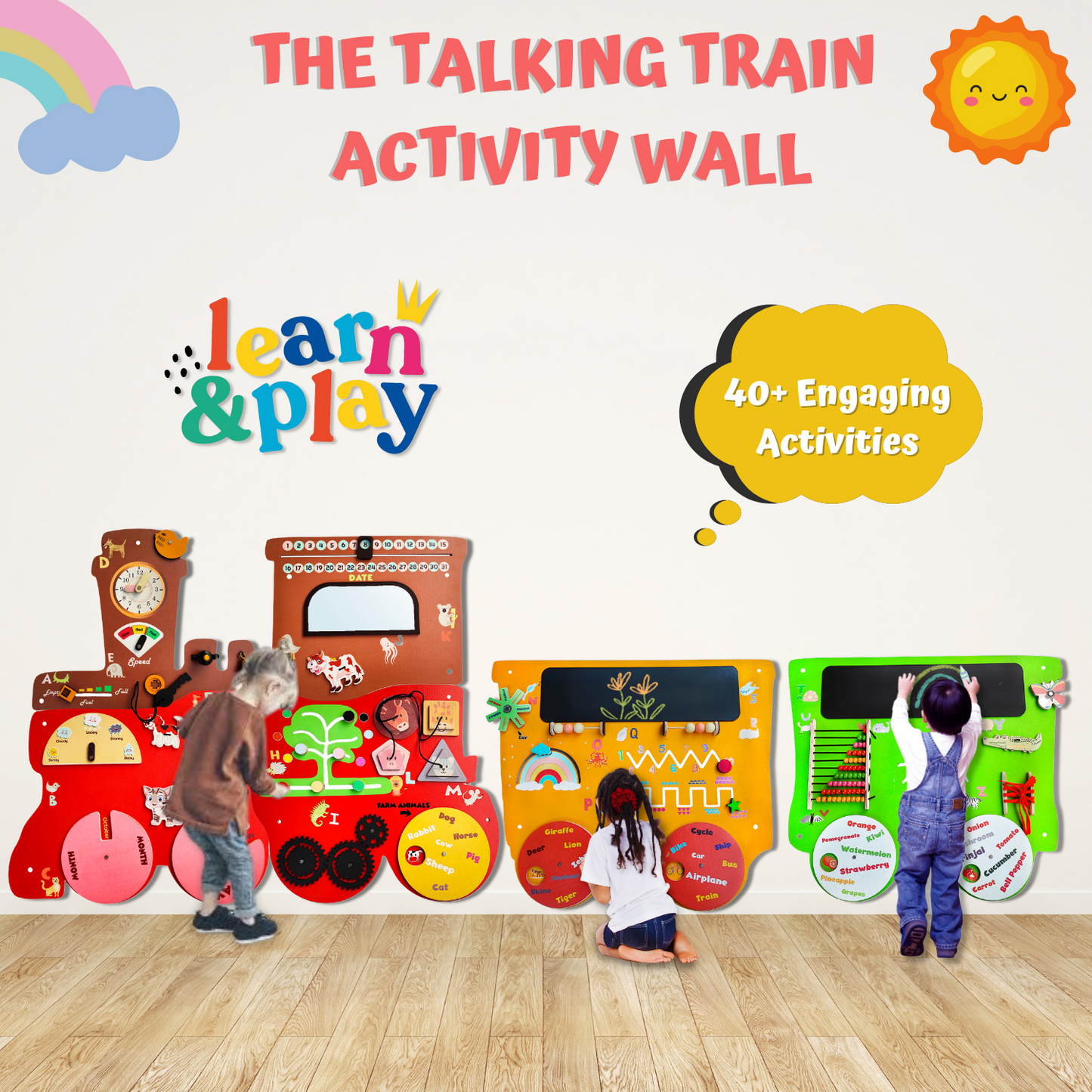 The Talking Train Activity Wall Panel