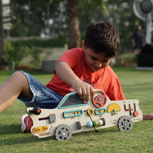montessori wooden busy board