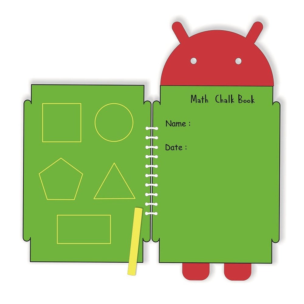 preschool math activities android shape chalk  book