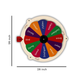 Virtue Wheel Wooden Wall Panel