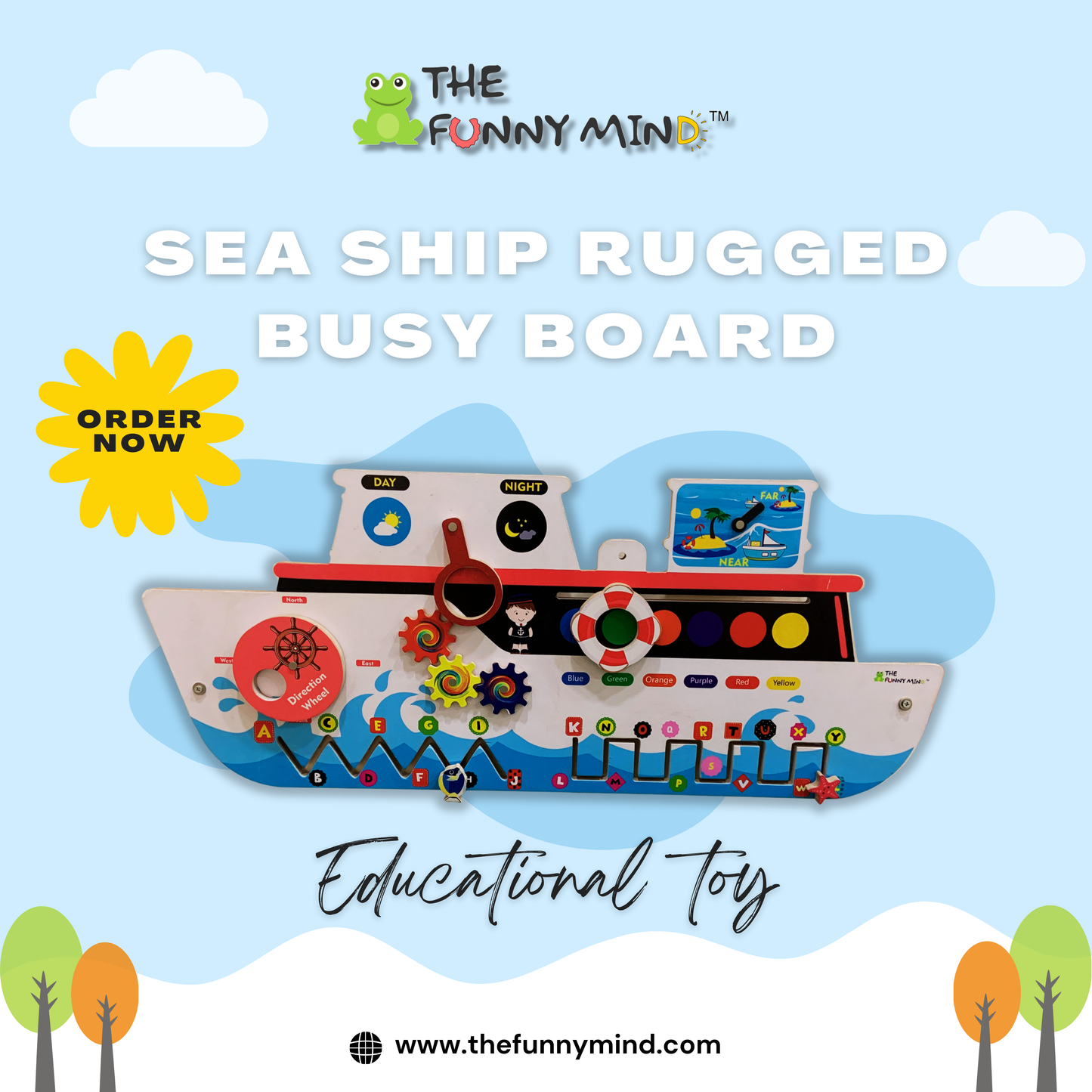 Sea Ship Rugged Busy Board