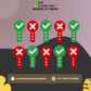 Yes/No Hand Holding Score Board Paddles