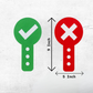 Yes/No Hand Holding Score Board Paddles