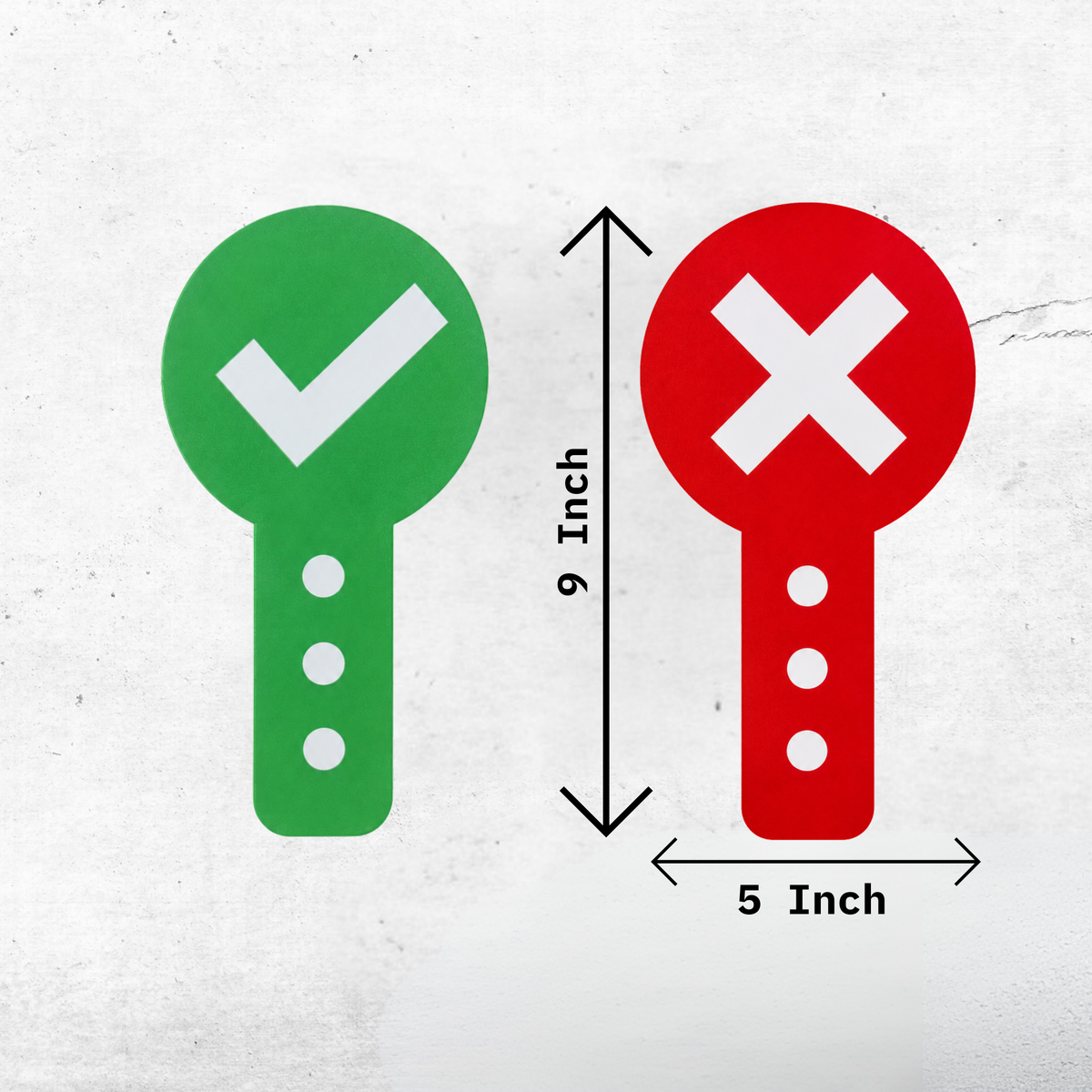Yes/No Hand Holding Score Board Paddles