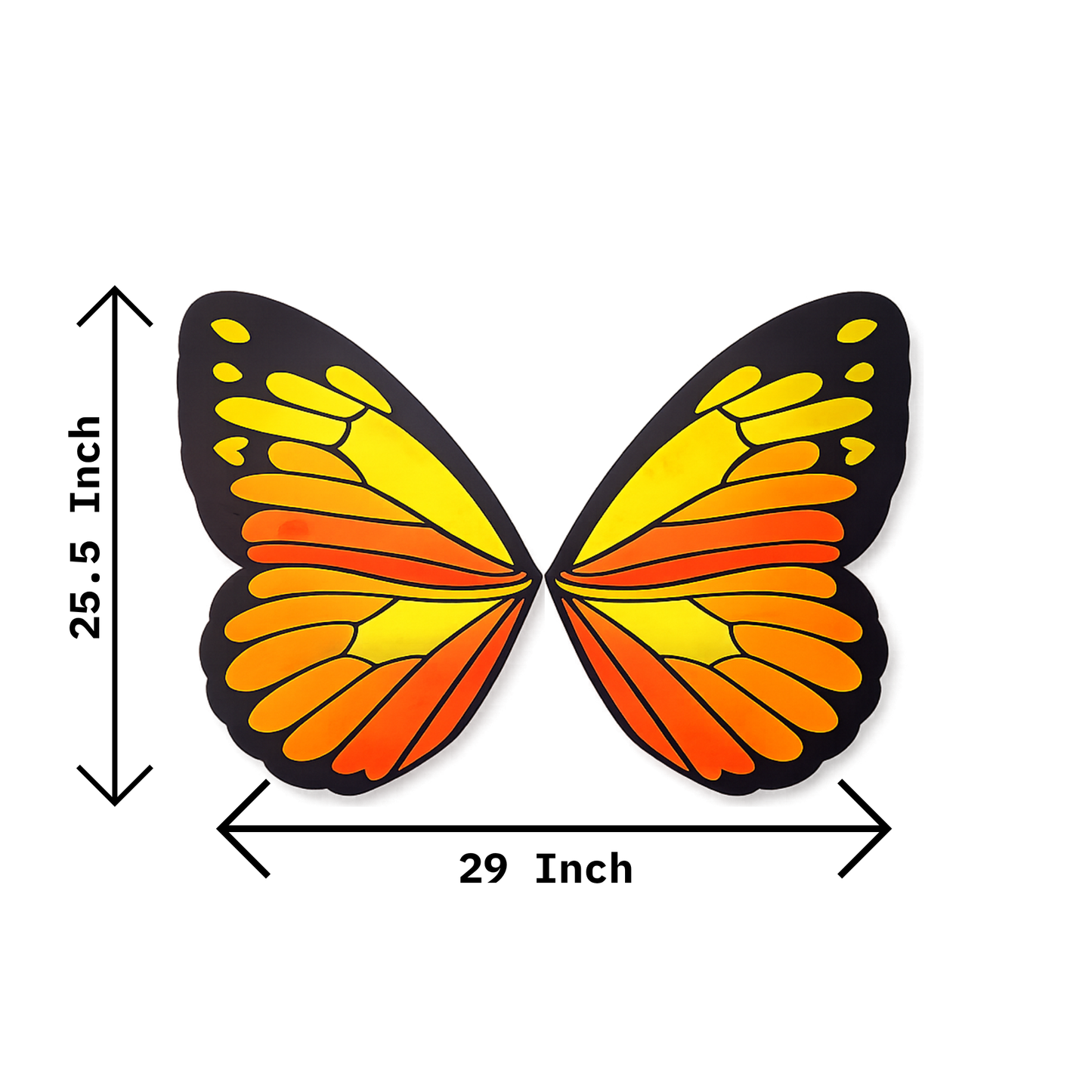 Monarch Butterfly Selfie Wings Wall Decal