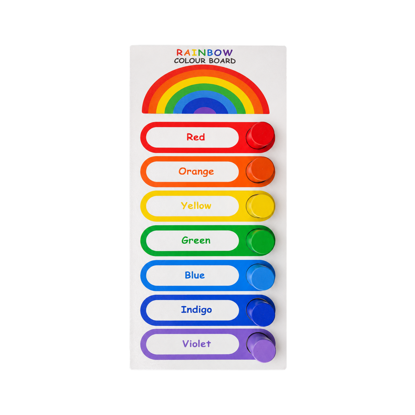 Rainbow Colour Board Wooden Toy,
