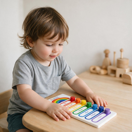 Rainbow Colour Board Wooden Toy,