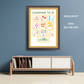 Counting To 10 Wood Print Nursery Wall Art