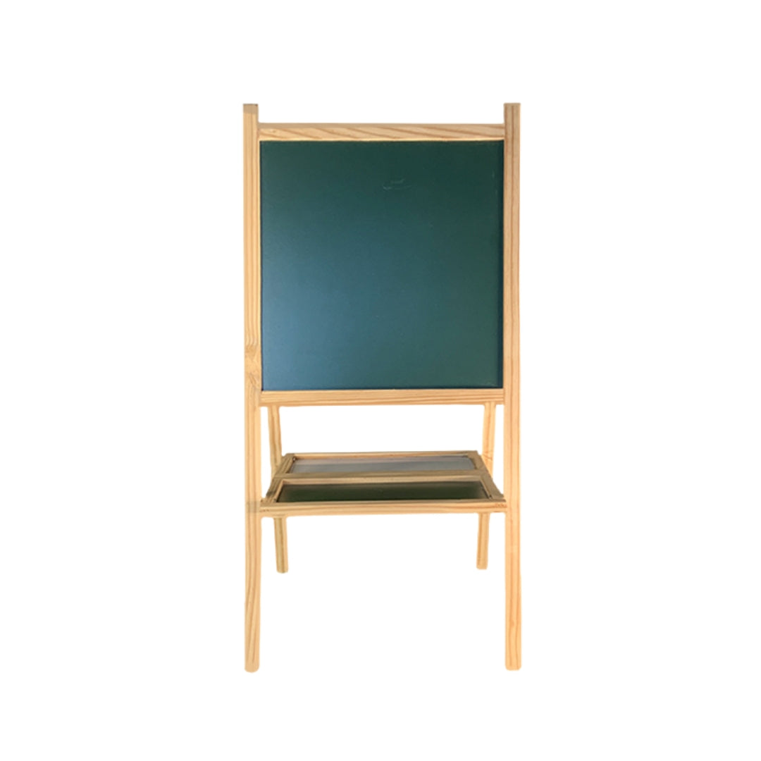 Wooden 2 in 1 White & Green Easel Board