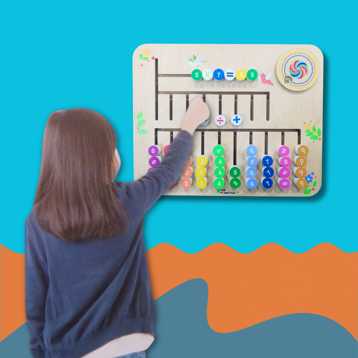 Buy Math Wizard wooden calculation board online | TFM – The Funny Mind
