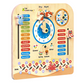 Teaching Clock and Calendar in Natural Birchwood