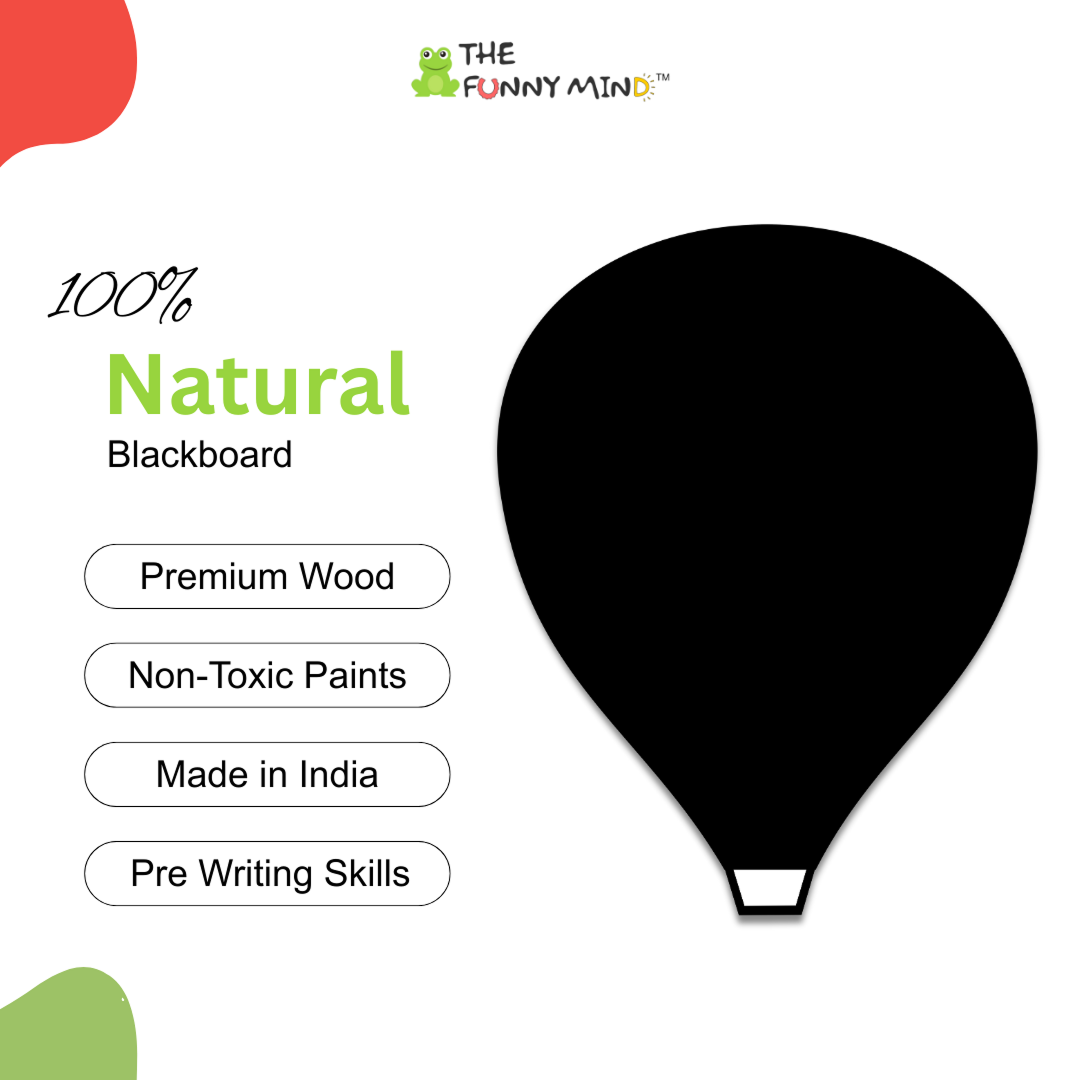Balloon Shaped Frameless Chalk Board 23x18 inch