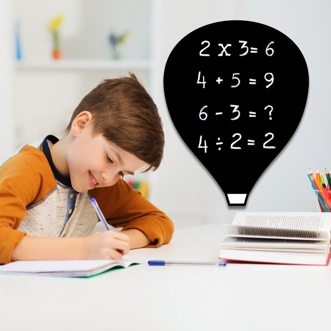 Balloon Shaped Frameless Chalk Board 23x18 inch