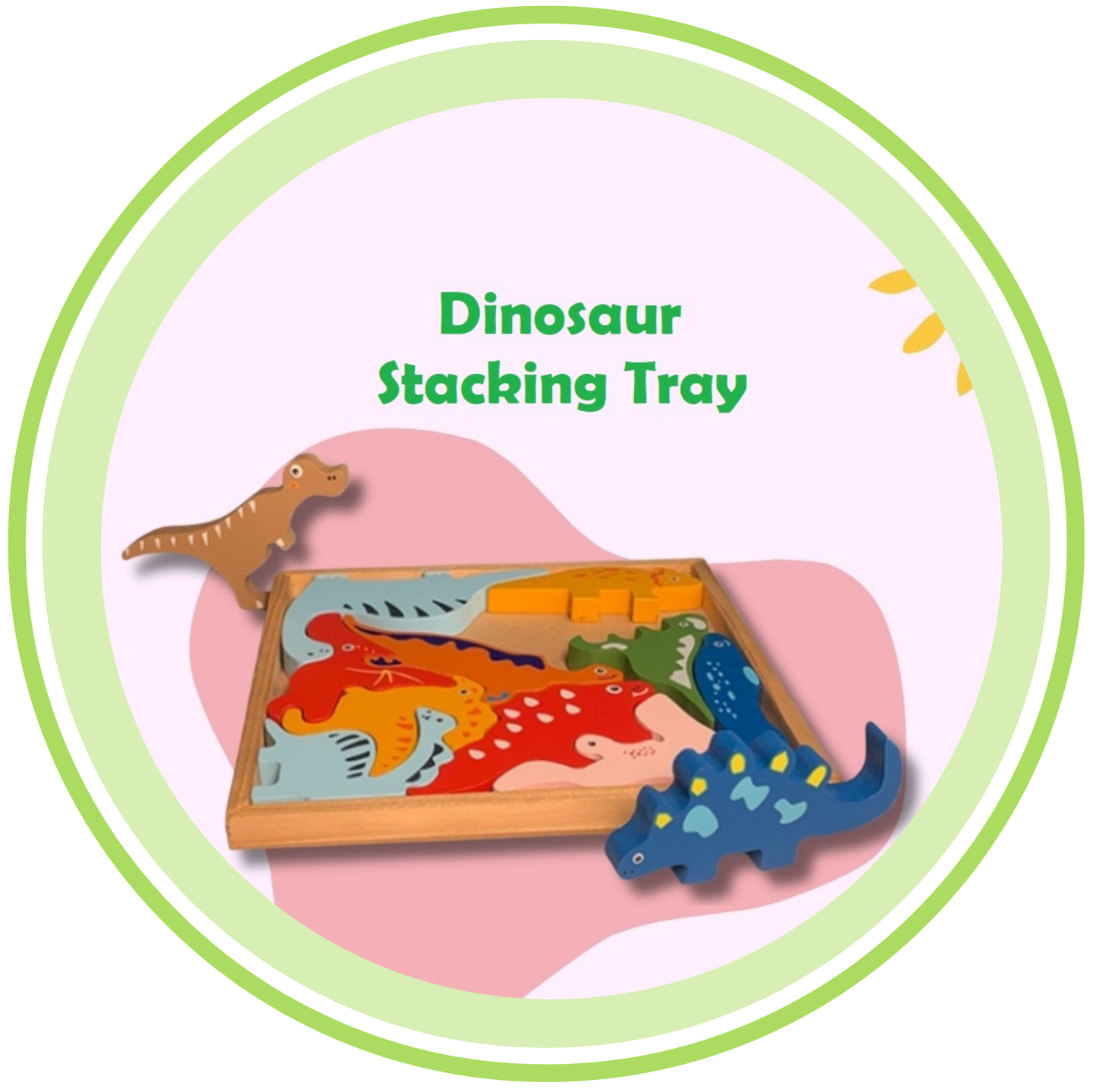 Dinosaur Stacking Tray