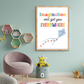 Imagination Positive Quote Colorful Wood Print Nursery Wall Art