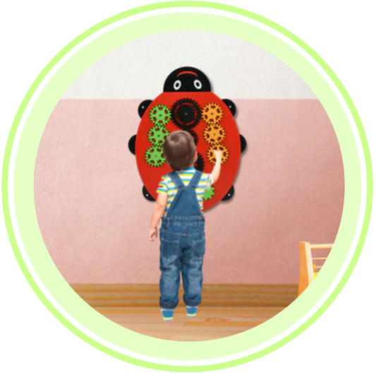 Ladybug N-Gear Sensory Montessori Activity Panel
