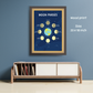 Moon Phases Wood Print Kids Room Decor Nursery Wall Art
