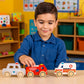 Emergency Vehicles Push Along Wooden Toy