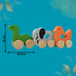 Wooden Push Animal Toys