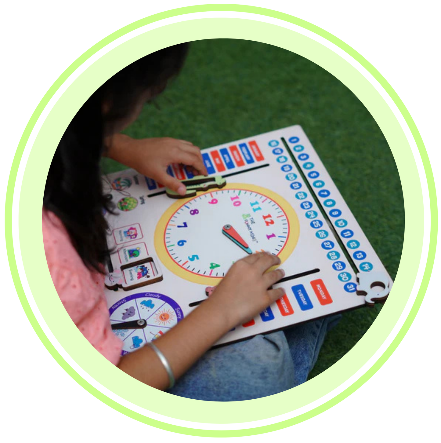 Jumbo Teaching Clock and Calendar
