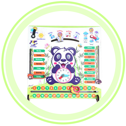 Panda Teaching Clock and Calendar