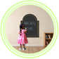 Designer Frameless Chalk Board 23x18 inch