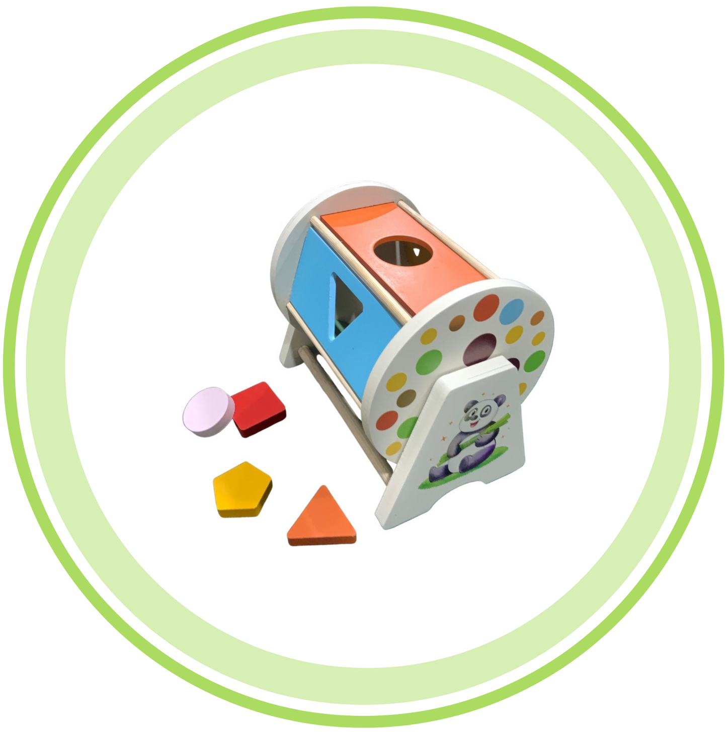 Wooden Wheel Spinner Drum