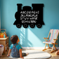 Train Shaped Frameless Chalk Board 23x18 inch