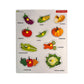 Vegetables Wooden Knob Puzzle Board